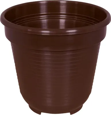 Produktbild von Geli Blumentopf STANDARD Braun Ø 10 cm - Kunststoff