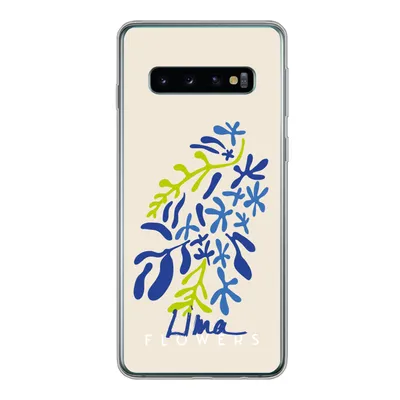 Produktbild von MuchoWow® Handyhülle Schutzhülle Hülle für Samsung Galaxy S10 Blume - Blätter - Lima Silikon Softcase Handy Hülle - Handytasche