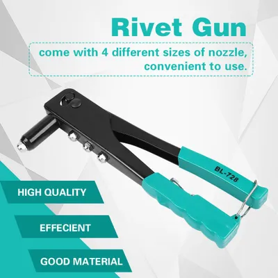Image de Pistolet manuel professionnel pour rivets de 2,4 mm, 3,2 mm, 4,0 mm et 4,8 mm