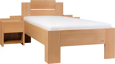 Produktbild von Einzelbett Gardo geölt aus Buche 140 x 200  cm
