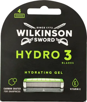 Image de Lames de rasoir Wilkinson Hydro 3 Hydrating Gel, paquet de 4