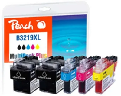 Produktbild von Peach PI500-246, Schwarz, Cyan, Magenta, Gelb, 68 ml, 17 ml, 5 Stück(e), 3000 Seiten, Multipack