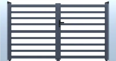 Immagine prodotto di Cancello in alluminio traforato "Martin" - 300 x 180 cm - Grigio