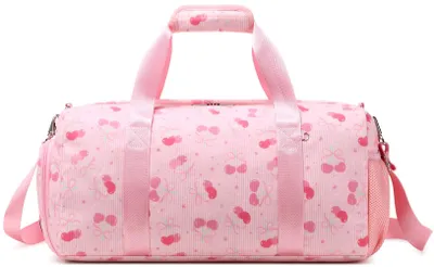 Sporttas für Kinder, Reisetasche, Mädchen, Kirschkord rosa, 18" L