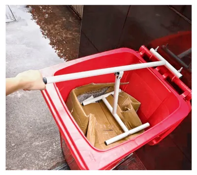 Produktbild von Manueller Müllverdichter, Müllpresse für 240 l, Handwerkzeug für Garten und Recycling