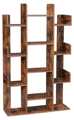 Produktbild von Bücherregal mit 13 Fächern – Aufbewahrungsregal – glatte Oberfläche – 86 x 25 x 140 cm