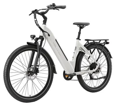 Immagine prodotto di Bicicletta elettrica C5 - E-bike 48V - Batteria 48V 13,5Ah - Motore 250W 70Nm - Ruote da 70 cm, 7 rapporti - Freni a disco idraulici - Autonomia 90–100 km - Bianco