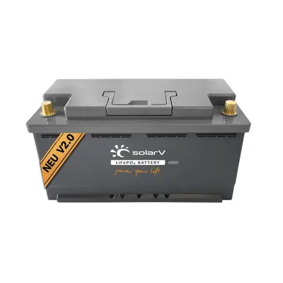 Produktbild von SolarV ®   Lithium Batterie LiFePO4 Batterien 25,6V 100Ah - BMS integriert, 0% MwSt