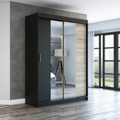Productafbeelding van Schuifdeurkasten, 2-deurs, kast 160 cm met spiegel, model NEO