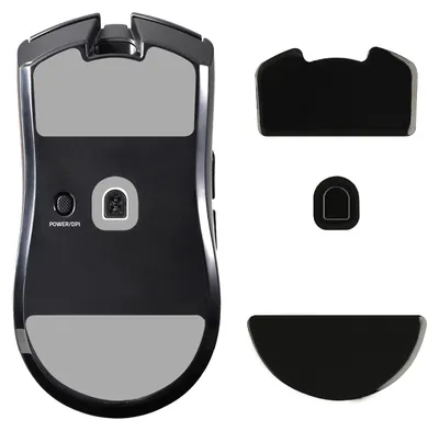 Produktbild von kwmobile Mouse Feet Sticker kompatibel mit Razer Viper V3 Pro Ersatz Glider - Mausfüße passgenau - Maus Glides in Schwarz