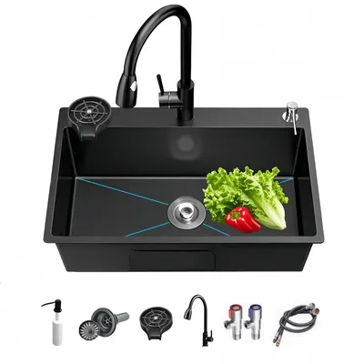 Obrázok produktu pre Driegats nerezový umývací drez 50 x 45 cm s príslušenstvom