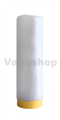 Obrázok produktu pre 5 roliek ochrannej fólie 1100 mm x 20 m Maskovacia fólia Lepiaca páska s fóliou Maskovacia páska