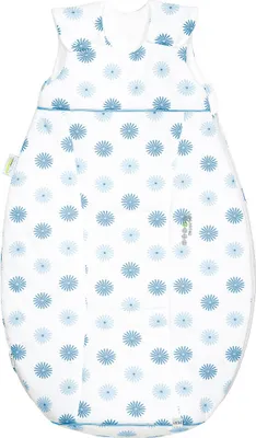 Produktbild von Odenwälder Jersey-Schlafsack Airpoints flowers cool blue 70 cm