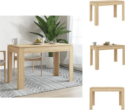 Zdjęcie produktu dla vidaXL Stół do jadalni dąb sonoma 120x60x76 cm materiał drewnopochodny - Stoły do jadalni