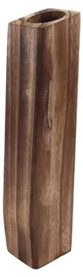 Holzvase, dekorativ, 29,5 cm, für Wohnzimmer, Schlafzimmer, Büro