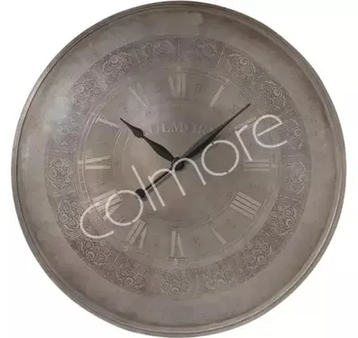 Obrázok produktu pre Nástenné hodiny, starožitné, strieborné, model IR, rozmer 148x5x148