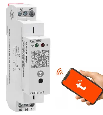 Productafbeelding van Tijdschakelaar WiFi - 16 A - 110-240 V - Voor DIN-rail