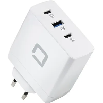 Produktbild von DICOTA Universal PRO - Netzteil - GaN-Technologie - 100 Watt - 5 A - PD 3.0, QC 4+ - 3 Ausgabeanschlussstellen (USB, 2 x USB-C) - weiß