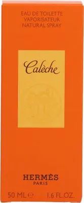 The image shows the packaging of Hermes Caleche Eau de Toilette for women.