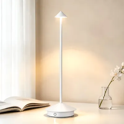 Produktbild von Nachttischlampe, Schnurlose Dimmbare, Wiederaufladbare Tischlampen für Restaurants, Bars, Schlafzimmer, weiß