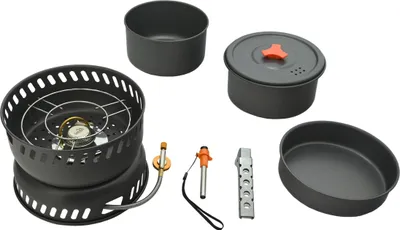 Immagine prodotto di CATTARA Pentole con fornello TREK set 9 pezzi con accessori