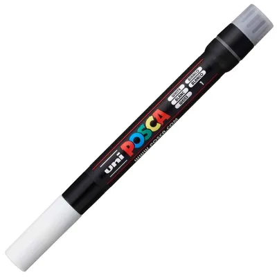 Productafbeelding van POSCA - Acrylmarker PCF-350 Wit met penseelpunt