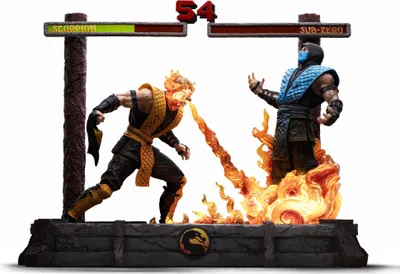 Produktbild von Mortal Kombat Deluxe Art Scale Statue 1/10 Scorpion Fatality 27 cm