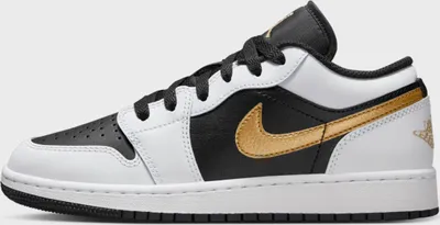 Zdjęcie produktu dla Nike Air Jordan 1 Low White Metallic Gold Black Weiß Schwarz Jumpman 38