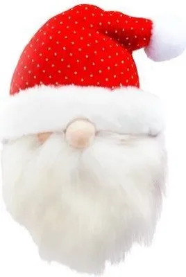 Produktbild von TrendLine Weihnachtsaufhänger Weihnachtsmann 20 x 15 cm weiß-rot