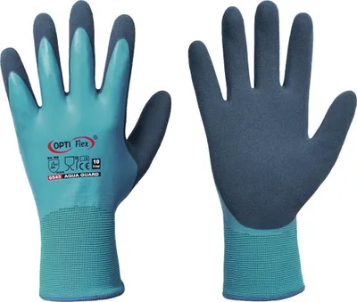 Produktbild von 1 Paar Arbeitshandschuhe OPTIFLEX® Aqua Guard, wasserdicht, Latex, Größe 9