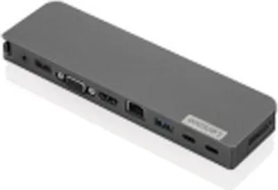 Produktbild von Lenovo USB-C Mini Dock, Kabelgebunden, USB 3.2 Gen 1 (3.1 Gen 1) Type-C, 3,5 mm, 10,100,1000 Mbit/s, Grau, CB, BSMI, SII, CU, Ukraine, Kvalitet, LOA, NOM, cULus, FCC, ICES, CE, RCM, VCCI, KCC, EAC