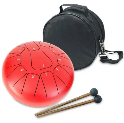 Produktbild von keepdrum Zungentrommel TD8RD-F Tongue Drum 11 Töne Rot F-Dur