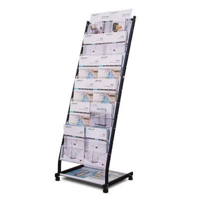 Produktbild von BPT Zeitschriftenständer Zeitungsständer Magazinhalter Zeitschriftenhalter Prospektständer A4