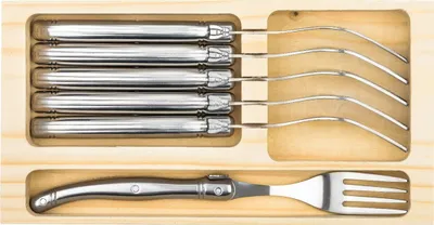 Produktbild von Laguiole Style de Vie Gabeln Premium Line Edelstahl - 6 Stück