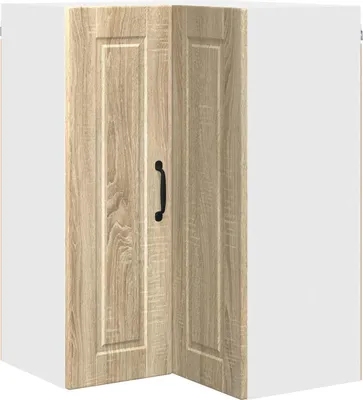 Image de Armoire d'angle murale vidaXL PORTO, chêne Sonoma, 57 x 57 x 80 cm