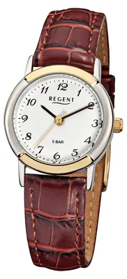 Produktbild von Regent Damenuhr F576 – Stahl, Zifferblatt weiß