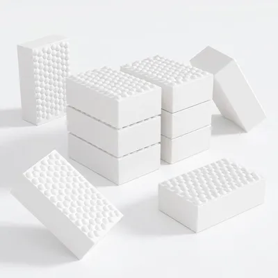 Produktbild von Schmutzradierer Schwamm - 10 Stück Hochdichte Melaminschwämme - Reinigung für Wand Schuhe Küche und Bad - 10x6x2 cm Weiß