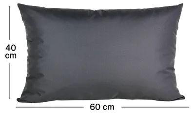 Produktbild von JACK 1x 40x60cm Outdoor Kissenhülle Bezug Lounge Garten Einfarbig, Farbe:Anthrazit