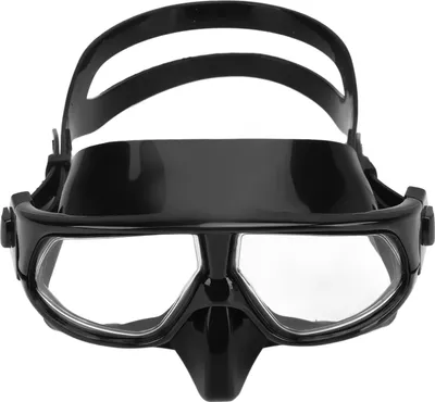 Obrázok produktu pre Dvojúčelové potápačské okuliare, PC silikón, proti zahmlievaniu, vodotesná potápačská maska pre dospelých, freediving, plávanie, čierne