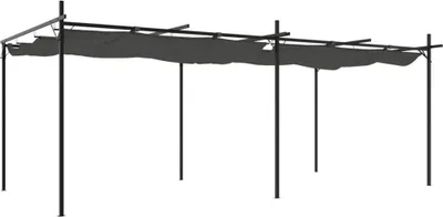 Produktbild von vidaXL Pergola mit Schiebedach Anthrazit 589x292x230 cm