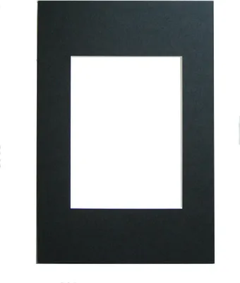 Produktbild von Walther Passepartout für Rahmenformat 40x60 cm schwarz