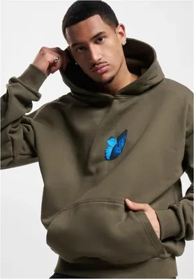Produktbild von Mister Tee Le Papillon Heavy Oversize Hoody olive S