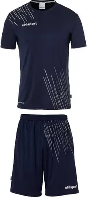 Image de uhlsport Score 26 Set (maillot+short) hommes 183 - marine/blanc L