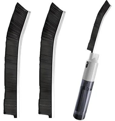 Eckreinigungsbürste mit Sprühfunktion, 3 Bürstenaufsätze, 2-in-1, weiß