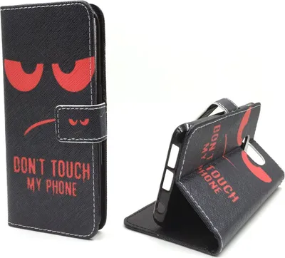 Produktbild von Handyhülle Tasche für Handy Samsung Galaxy S6 Edge Dont Touch Rot