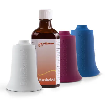 Zdjęcie produktu dla BellaBambi® MAXI trio 'Most Wanted' w. Olejek do mięśni DoloTherm (100ml)