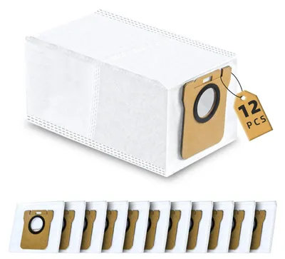 Productafbeelding van Stofzakken voor robotstofzuigers - 12 stuks - Compatibel met L10s Ultra, L10 Ultra, X10+ en X20+