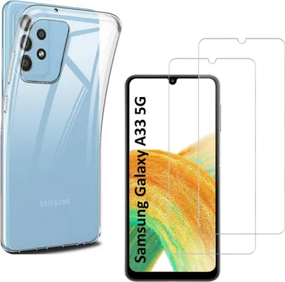 Obrázok produktu pre Puzdro pre Samsung Galaxy A33 5G s 2 ochrannými krytmi z tvrdeného skla Phonillico®