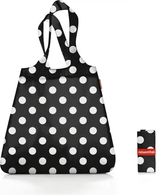 Produktbild von reisenthel Falttasche Mini Maxi Shopper, Schwarz, Polyester, B: 43,5cm H: 63cm T: 6cm, 15L Volumen, wasserabweisend, lange Tragegriffe