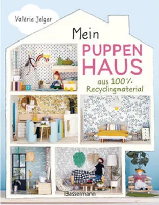 Image de Mein Puppenhaus aus 100% Recyclingmaterial. Inklusive Möbel, Figuren und Zubehör